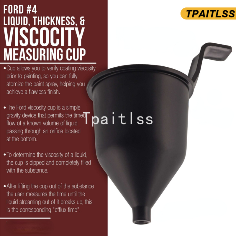 Viscosity Measuring Cup Ford # 4 Four  Liquid Thickness for Viscosimeter Paint