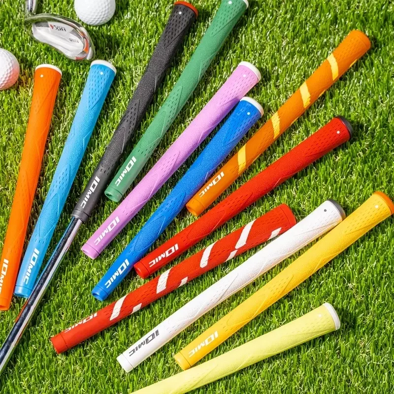 IOMIC-empuñaduras de goma para palos de Golf, empuñaduras de hierro de alta calidad, 12 colores a elegir, 1,8, 7 unidades por lote, envío gratis