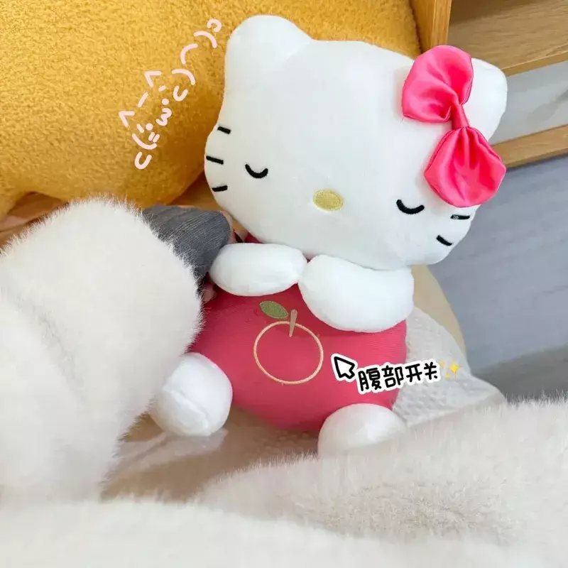 Oddychająca piekielna pluszowa lalka lalka symulacja oddychania kotka zabawka dziewczyna prezent Anime otaczający prezent urodzinowy