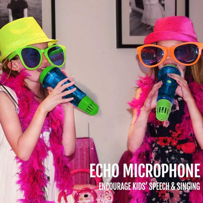 PP Echo Mic Toy com efeito Echo, microfone Echo, grande, cantando canções, comunicação, cantando, alta qualidade