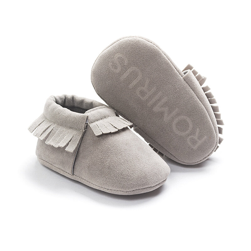 Baby Shoes Newborn Infant Boy Girl First Walker Suedu Cotton Sofe Sole Princess Fringe Toddler Baby Crib Shoes Casual Moccasins