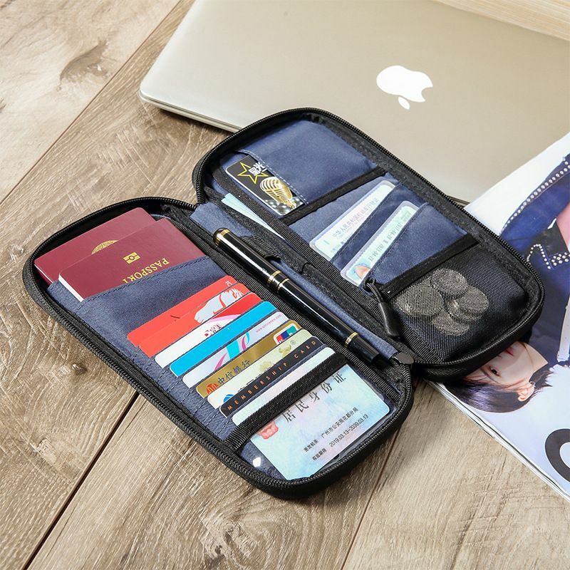 Portefeuille de voyage étanche avec RFID Bchampionship pour hommes et femmes, porte-passeport familial, étui à passeport durable, documents de voyage évalués
