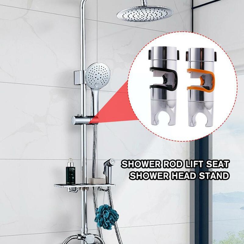 Regulowany wieszak pod prysznic uchwyt do prysznica 18-25mm z prysznic łazienkowy przesuwkiem 360 ° uchwyt zacisk obrotowym akcesoria Rail J5S8