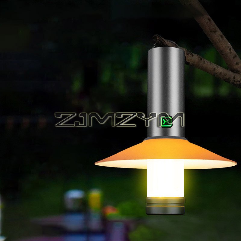 Torcia a LED per esterni potenti luci da campeggio tenda ricaricabile USB lanterne portatili lampada di emergenza per la pesca