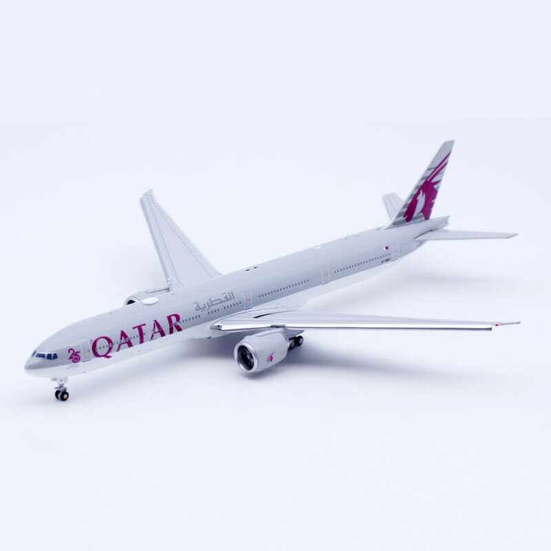 XX40137A hadiah Pesawat koleksi logam campuran JC Wings 1:400 Qatar Airlines B777-300ER pesawat Diecast Model A7-BEE pesawat terbang ke bawah