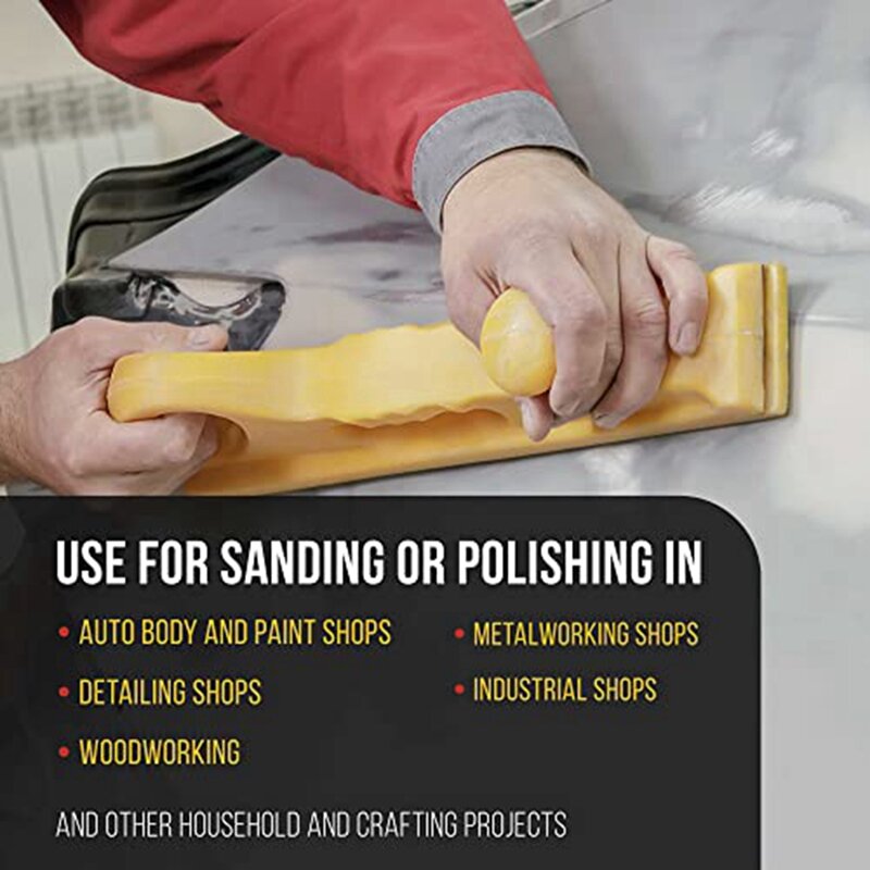Hands chleif feilen block Hands chleif brett mit Klett verschluss, geeignet für durchgehende Rollen oder Schleifpapier blätter, langlebig