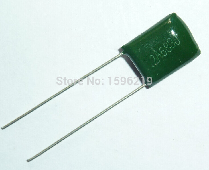 Capacitor 100v 2a683j 0.068uf 68nf 2a683 5% do filme do poliéster de 10 pces mylar capacitor