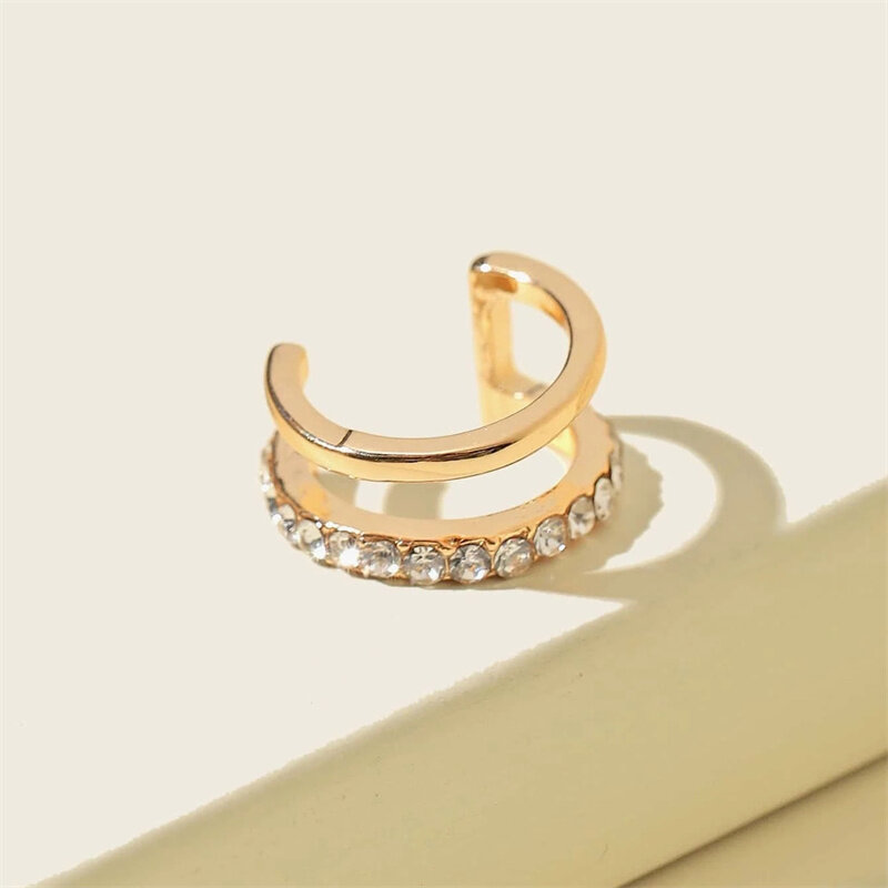 Mode Indah Dekorasi Berlian Imitasi Anting Manset Telinga untuk Telinga Wanita 2022 Musim Panas Baru Kedatangan Hadiah Perhiasan Natal