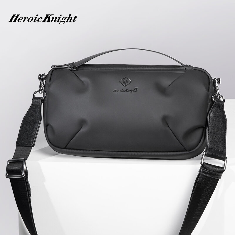 Heroic Knight-Bolsa tiracolo impermeável masculina de alta qualidade, bolsa mensageiro, mini iPad, casual, elegante, simplicidade, pacote de fanny