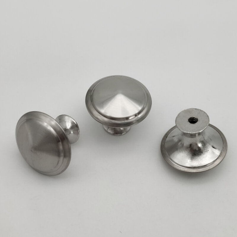 Single hole drawer handle zinc alloy door handle mushroom shaped modern minimalist furniture handle, solid stainless steel