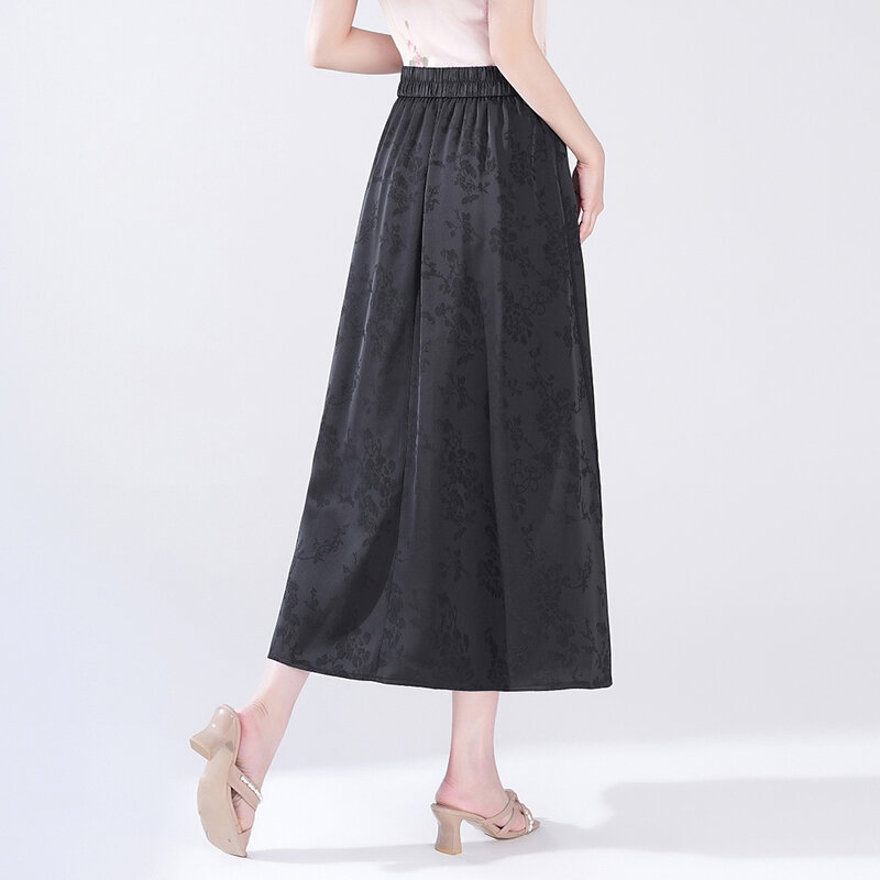 2024 New high-end women's skirt Designer brand casual clothing net red skirt Fashion black pattern lanyard skirt free shipping