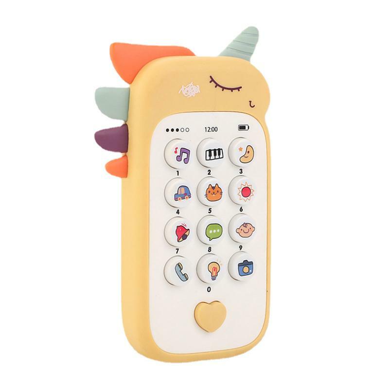 Téléphone musical bilingue pour bébé, jouet de simulation d'artefact de sommeil, cadeaux pour enfants