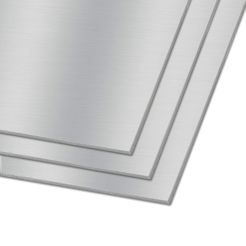 Placa quadrada de liga de alumínio com polimento, 1 peça, folha grossa e fina, espessura de 0.3mm, 1mm, 0.5mm, 2mm, 3mm, 5mm, 6mm, 10mm