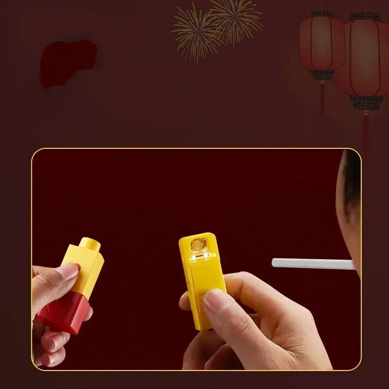 2024 Rechargeable Lighter Tungsten Wire Windproof Creative New Safety Remote Control Ignition Fireworks and Firecrackers Gadgets