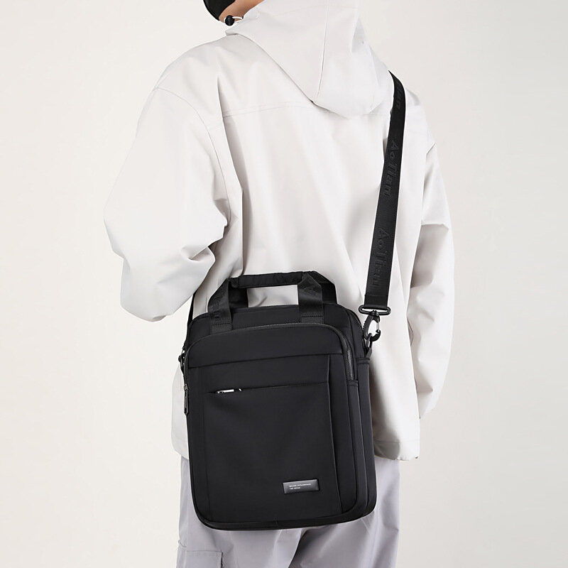 Повседневная дорожная сумка через плечо для мужчин, мессенджер с несколькими карманами, портативная сумочка кросс-боди