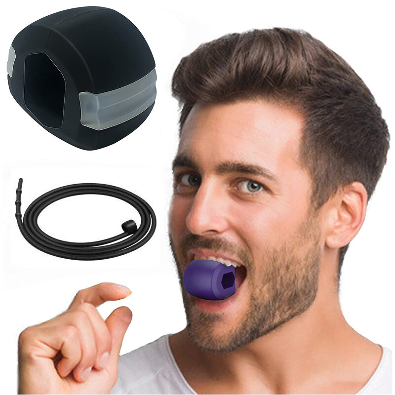 Doppio mento riduttore Jaw Exercise Ball Jaw Trainer V Line Shaped Face Lift bruciatore di grasso facciale più sottile Chisell Jawline Exerciser