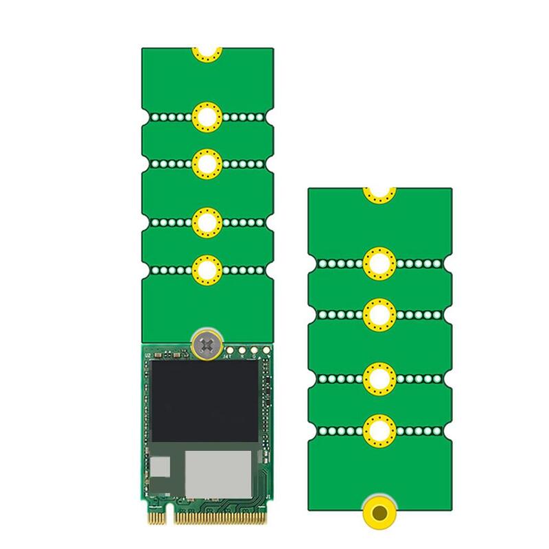 NGFF-tarjeta adaptadora M.2 SSD 2242 a 2280, 2230 a 2280, adaptador de tarjeta de transferencia, placa de expansión en Rack, tarjeta elevadora, tarjeta de conversión