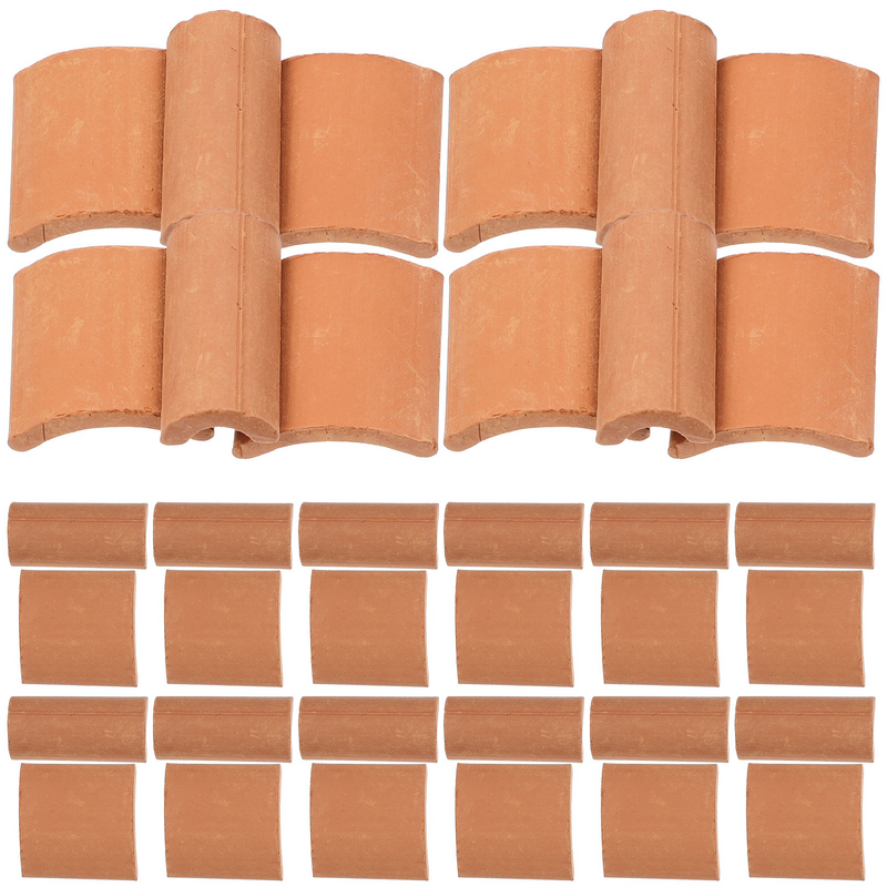 Miniature Clay Roof Tiles Clay For Kids Micro Roof Tiles Building Blocks Micro Roof Tiles Ornament Sand Table Roof Tiles