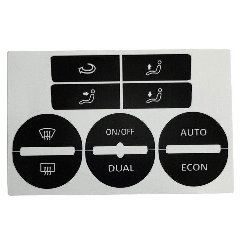 For GOLF Mk5 2004-2008 For PASSAT 2005-2010 Air Condition AC Climate Control Worn Peeling Button Repair Decals Stickers PVC