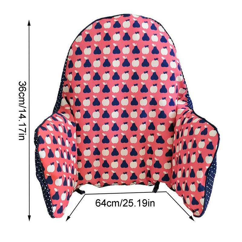 Bantalan kursi tinggi, bantal kain Oxford dengan alas kursi tiup bawaan, lembut dan nyaman dengan penutup kursi dapat diganti