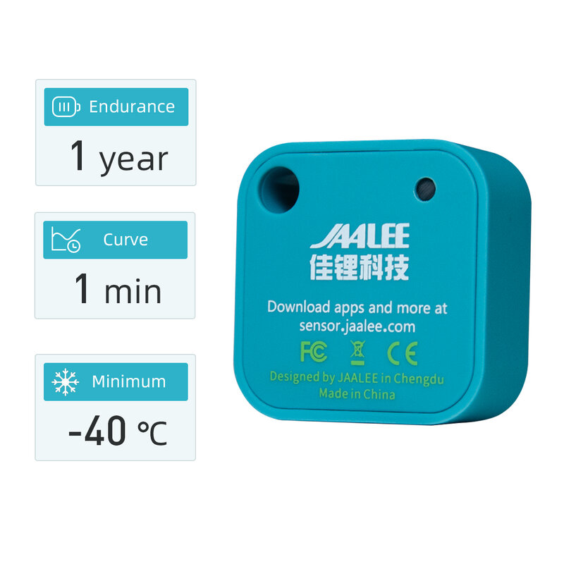 Jaalee Jht Temperatuur/Vochtigheid/Dauwpunt/Vpd Sensor Thermometer/Hygrometer Logger Export Monitor Koelkast Vriezer Koelkast