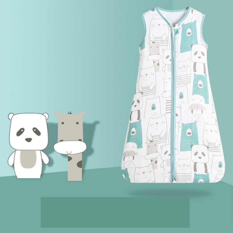 0,5 Tog Детские спальные мешки летняя пеленальная Одежда для новорожденных хлопковая Органическая вязаная детская одежда для новорожденных Детская Пижама с защитой от холода