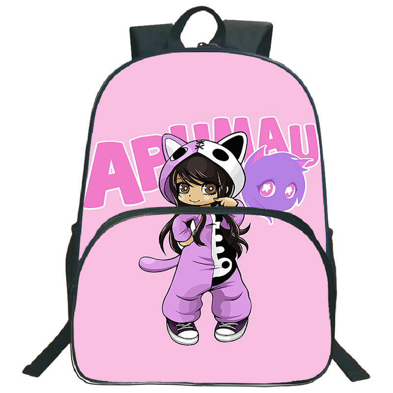 Ransel Aphmau kapasitas besar untuk siswa sekolah dasar tas punggung perjalanan Anime tas sekolah tahan air tas buku anak-anak tas Laptop