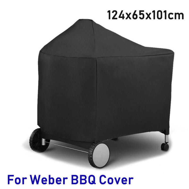 124x65x101cm Waterproof BBQ Grill Protective Cover for Weber 7152 Charcoal Grills Outdoor Camping BBQ Accessories