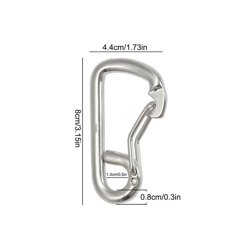 Heavy Duty Spring Snap Hook Safety Spring Hook Carabiner Carabiner Clip Safety Clip Marine Boat Clip Metal Connector For Fishing