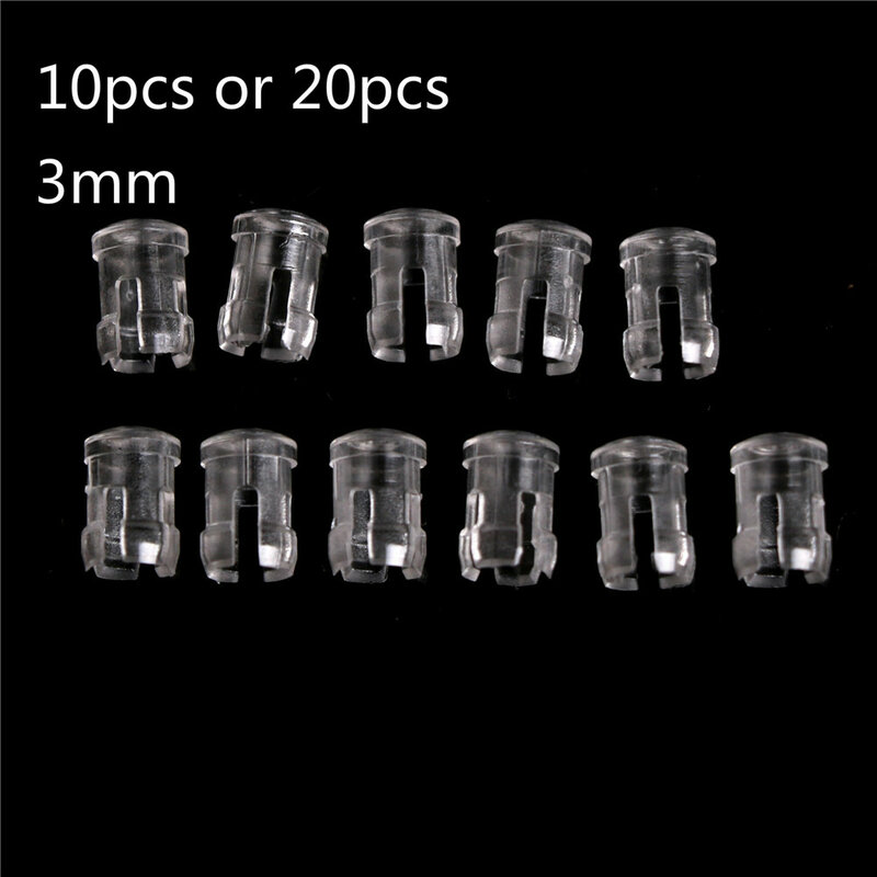 10pcs Or 20pcs Clear 3mm LED Light Emitting Diode Lampshade Protectors