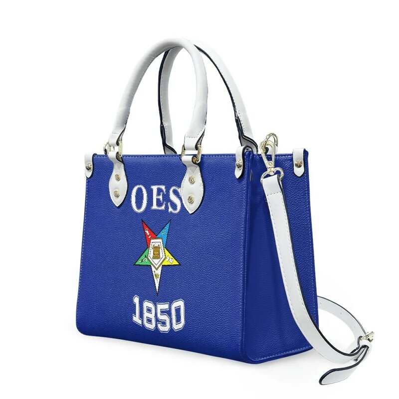 Personalized Custom Name Sorority Gifts OES Sisterhood Eastern Star Brand Designer Women Handbags Leather Purse Luxury Female