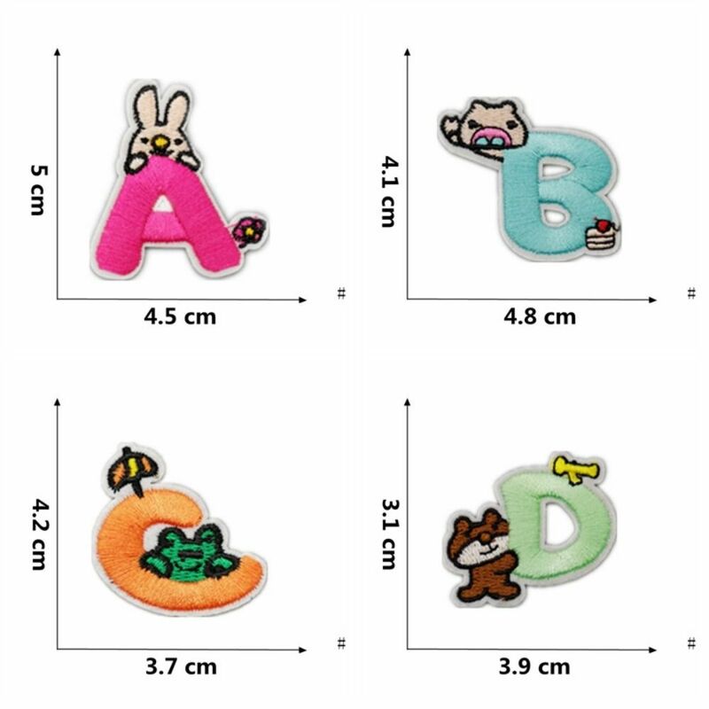 Adhesive Backing Letters Patches Embroiled Letter Self Adhesive Clothing Decoration Patch Patch a-Z Chenille