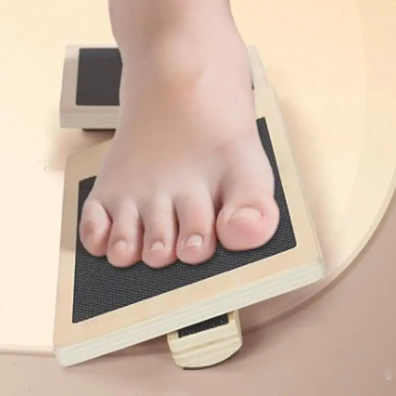 Pojedyncza stopa Balance Board wzmacniacz kostki do ćwiczeń skręcona antypoślizgowa drewniana deska chybotania fizykoterapia korektor postawy