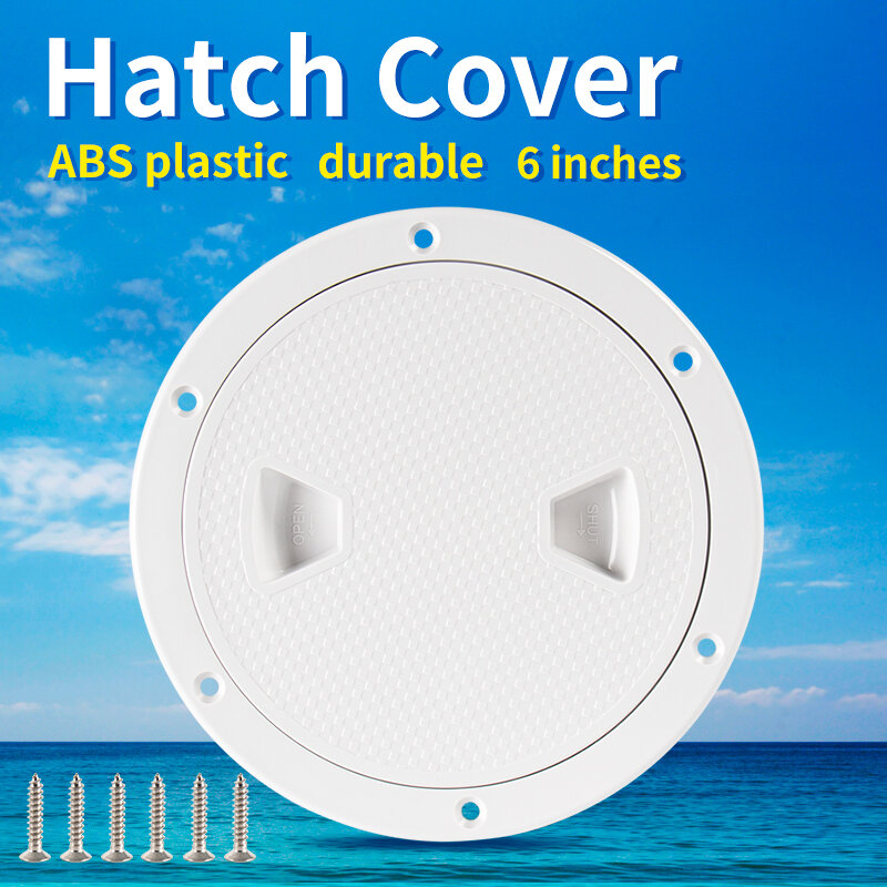 6 inch Marine Round Inspection Hatch Deck Cover - Non-slip, Durable, Suitable for Kayaks, Ocean Yachts, and Outdoor Activities