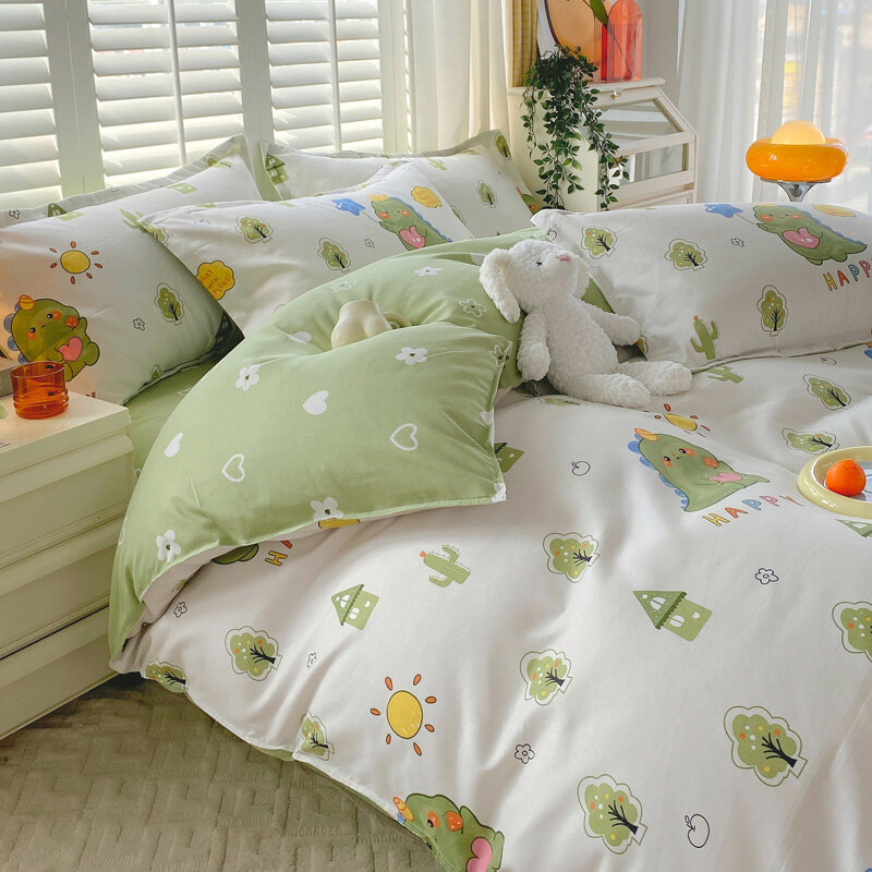 4-piece bedding set comforter set Soft and comfortable  for be suited to four seasons Suitable for the room dormitory