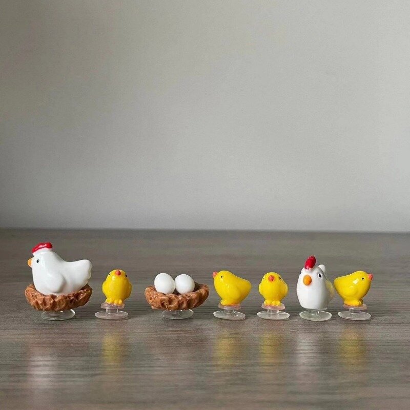 3D Little Yellow Chicken Hole Shoes decorazione Hen Egg Nest accessori per bambini sandalo da giardino fai da te ragazzi ragazze scarpe-fibbia regali per bambini