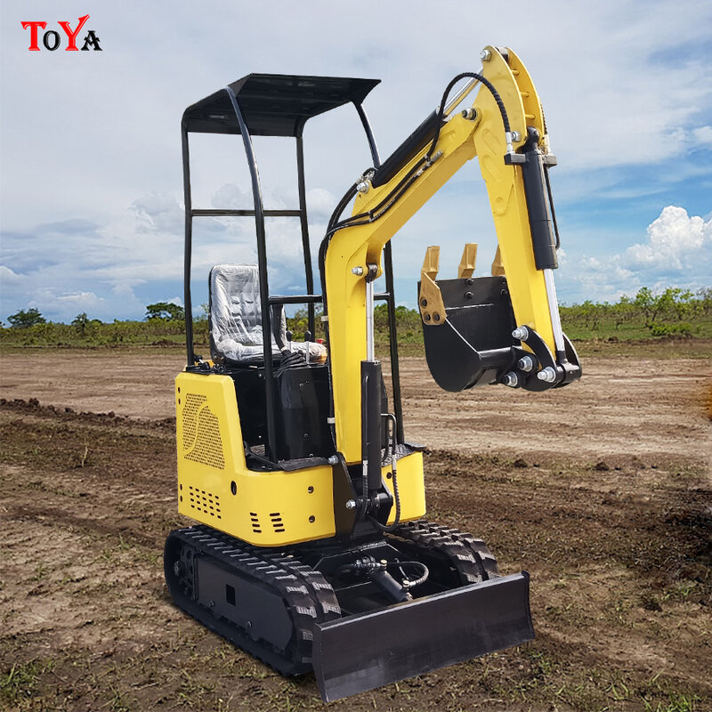 Small excavator orchard agricultural engineering model 12, trenching, soil excavation customized