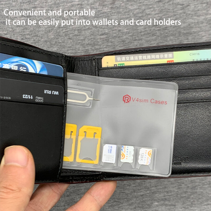 Portable SIM Micro Pin Nano Memory Card Storage Bag Box SIM Card Protector Holder