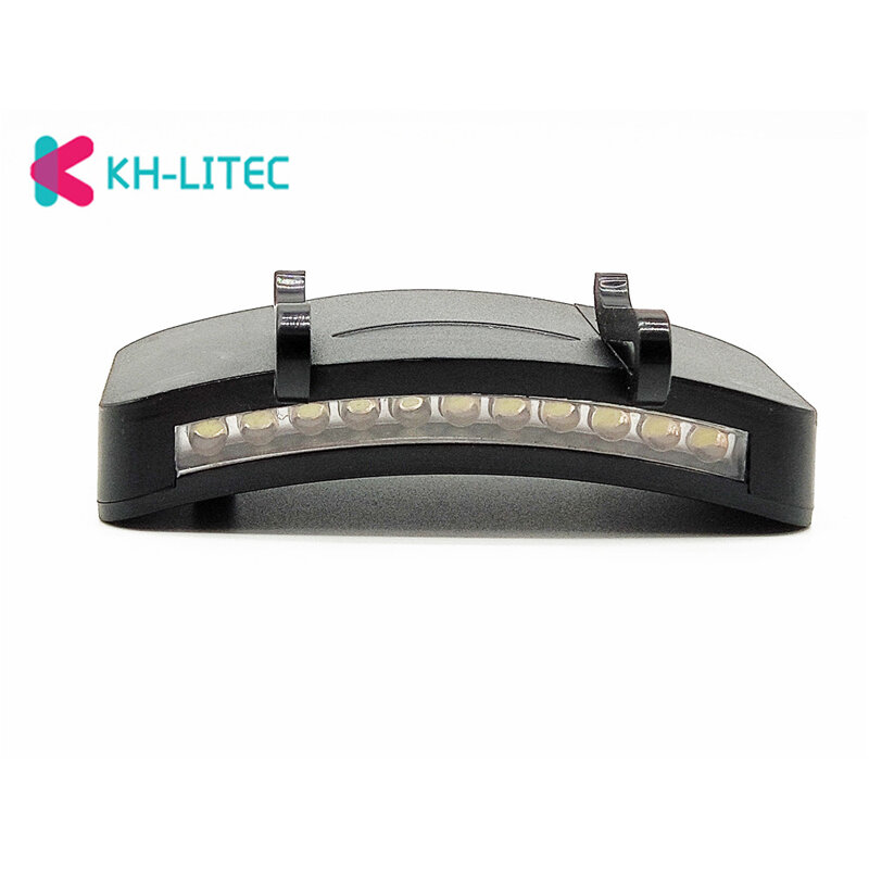 슈퍼 브라이트 11 LED 캡 라이트 헤드라이트 헤드 손전등 헤드 캡 모자 라이트 클립 온 라이트 낚시 헤드 램프