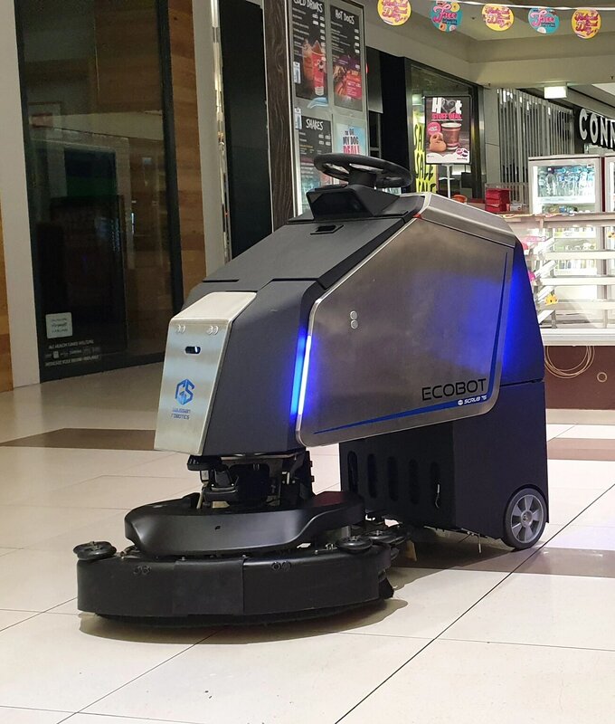 Ecobot75 robô inteligente não tripulado máquina de limpeza de piso para uso comercial apto para secador de purificador inteligente ao ar livre interno