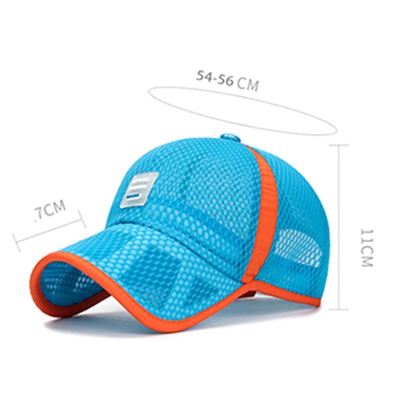 Oddychająca czapka z daszkiem dla dzieci z filtrem przeciwsłonecznym damska letnia tenisowa czapka sportowa na zewnątrz czapka typu Snapback regulowane pasy plażowe czapki golfowe