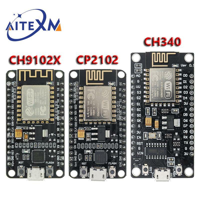 وحدة لاسلكية CH340 CH340G / CP2102 / CH9102X NodeMcu V3 V2 لوا واي فاي لوحة تطوير إنترنت الأشياء ل ESP8266 اردوينو