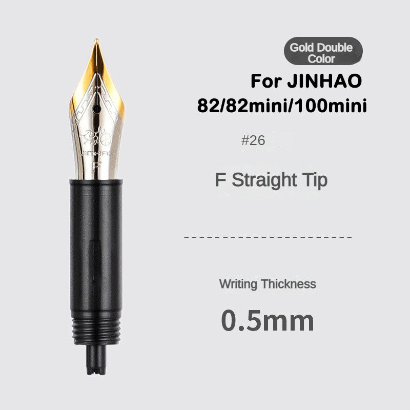 1/3 buah JINHAO Iridium diganti EF/F/M Nib untuk 9019/X159/82/82 mini/100/9056/9036 pulpen air mancur perlengkapan alat tulis kantor sekolah
