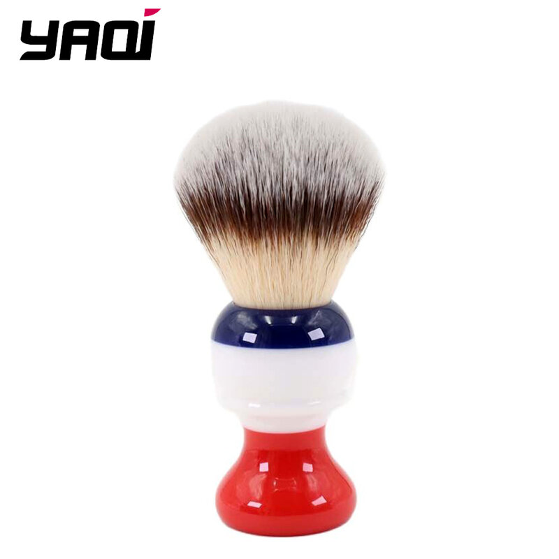 YAQI Freedom – brosse de rasage pour hommes, 24mm, nœud de cheveux synthétiques, humide