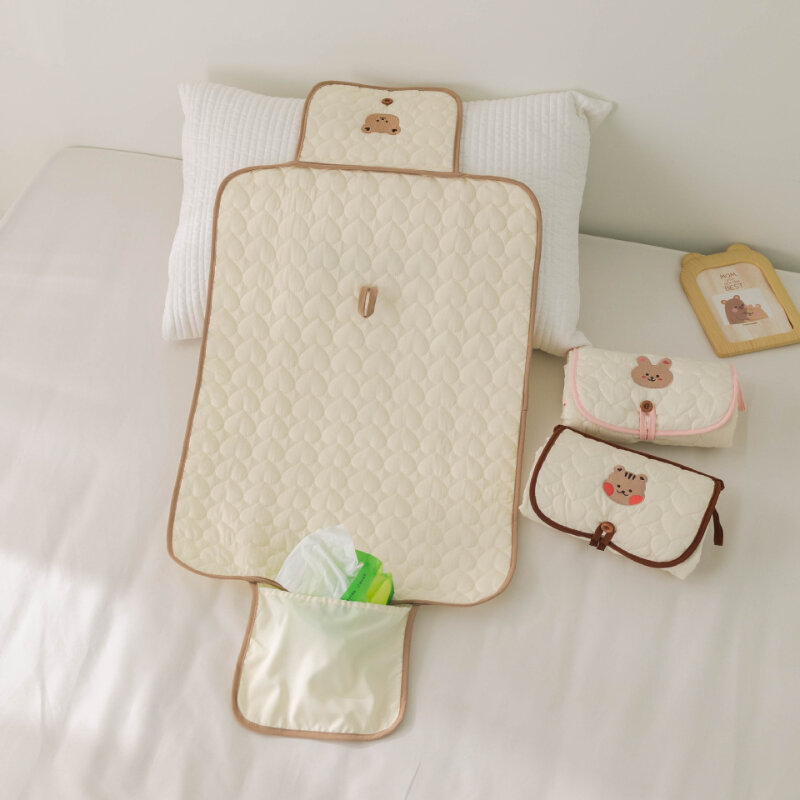 Infant foldable diaper changer, waterproof pad, newborn supplies, bedding, mattress, replacement cover