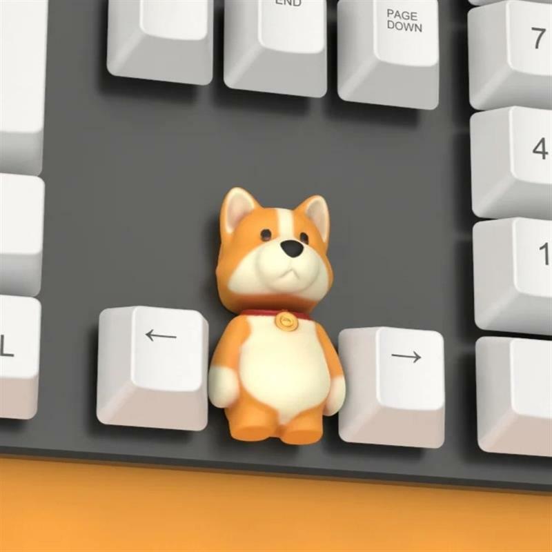 Animal Party Theme Keycaps Cartoon Beast Keycaps DIY Custom Mechanical Keyboard Cute Personalized Keycaps for Cherry MX Switches