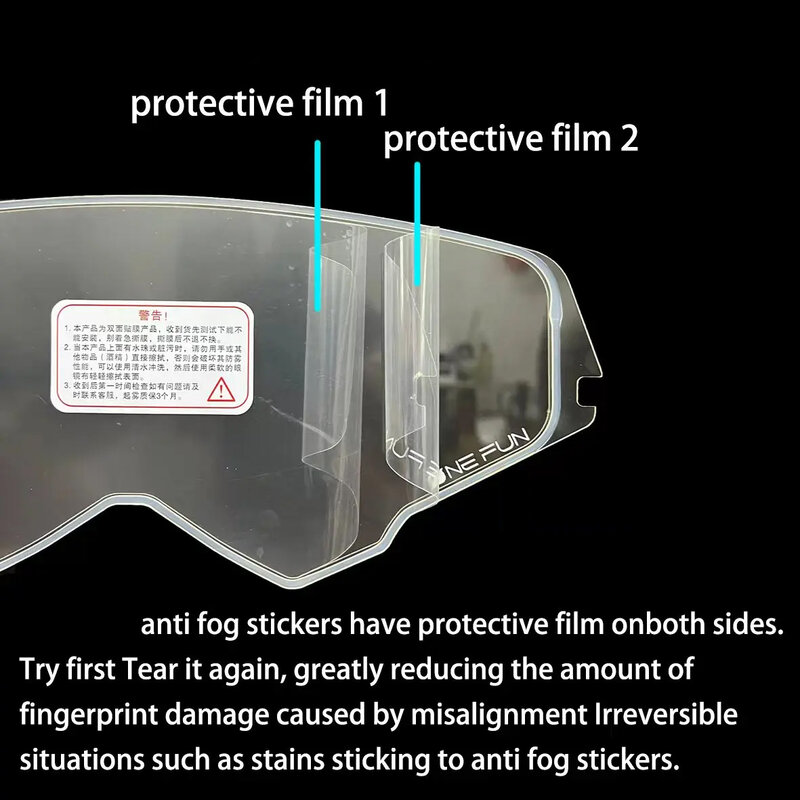 Für MT-V-16 helm visier film anti nebel für mt atom sv linse anti nebel film motorrad helm zubehör