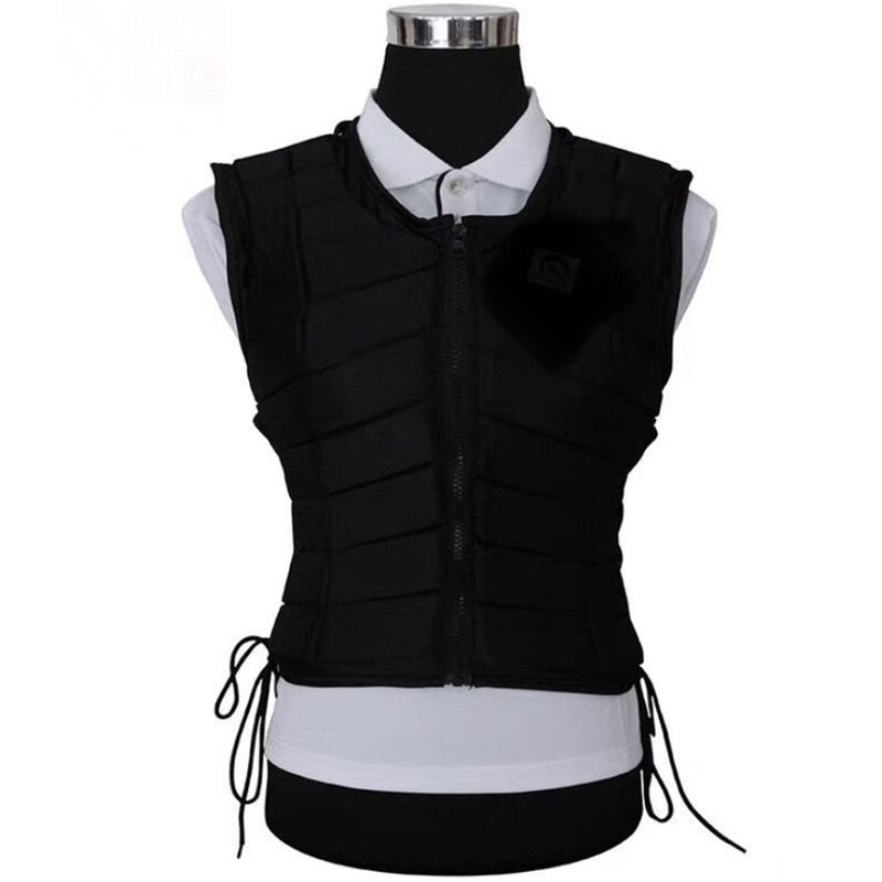 Black Multiple Sizes Available Horse Riding Equestrian Vest Lightweight And Portable Easy
