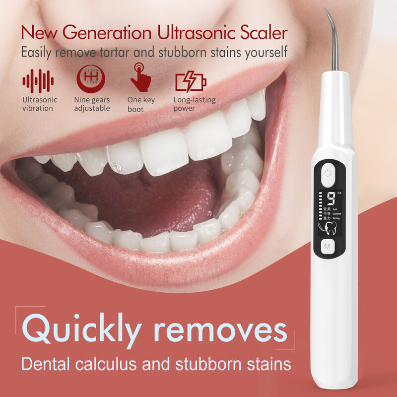Xiaomi mijia Ultrasonic Dental Scaler Teeth Tartar Stain Tooth Calculu Remover Electric Sonic Teeth Cleaner Dental Stone Removal