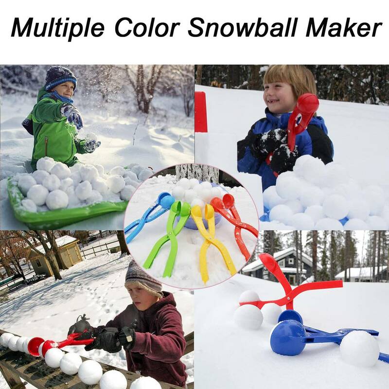 Mainan bola salju, mainan bola salju untuk anak-anak di luar ruangan, bola salju musim dingin yang menyenangkan, pembuat bola salju dengan pegangan untuk bola salju